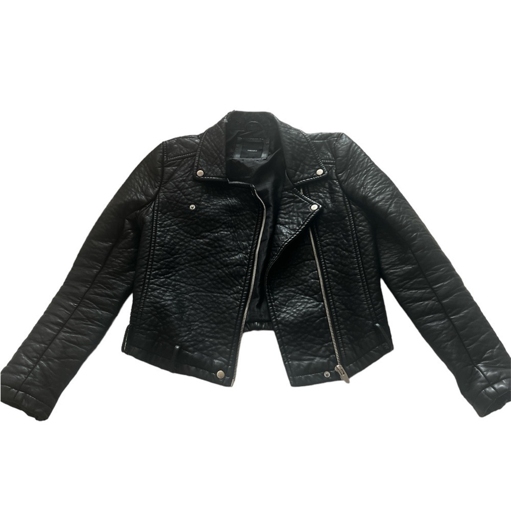 Faux Leather Biker Jacket